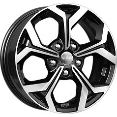 Диск R16 5x112 6,5J ET46 57,1 К&К КС878 Алмаз чёрный