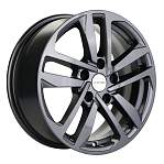 R16 5x100 6,5J ET39 D57,1 Khomen KHW1612 (Volkswagen Polo) Gray