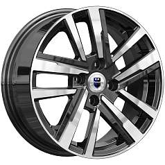 Диск R15 4x100 6J ET40 D60,1 K&K Хант (КС1034) алмаз чёрный