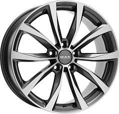 Диск R17 5x112 7J ET40 D57,1 MAK Wolf Gunmetal Mirror Face 