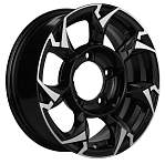 R15 5x139,7 5,5J ET5 D108,1 Khomen KHW1505 (Suzuki Jimny) Black-FP