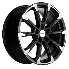 Диск R18 5x108 7,5J ET47 D60,1 Khomen KHW1808 ( 18_ZV Tigo 8) Black-FP