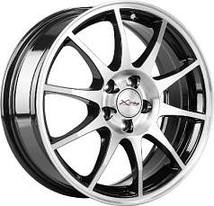 Диск R16 5x114,3 6,5J ET35 D67,1 X'trike X-107 BK/FP