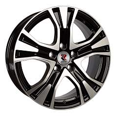 Диск R17 5x112 7,0J ET40 D57,1 RepliKey Tiguan/Kodiaq (R159 ) BK/FP