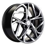 R17 5x112 7J ET49 D66,6 Khomen KHW1716 ( 17 ZV Audi ) Gray