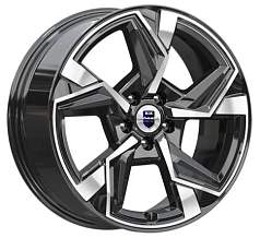 Диск R18 5x108 7,5J ET42 D65,1 K&K Кайан (КС1012) алмаз чёрный