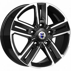 Диск R18 5x127 8J ET56,4 71,6 K&K Backfire-оригинал (КС763) алмаз черный 