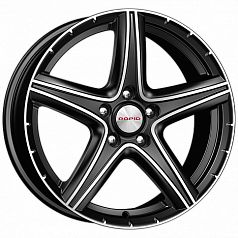 Диск R17 5x112 7,5J ET30 66,6 K&K Барракуда (КС567) алмаз черный