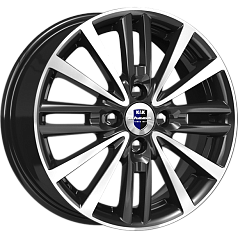 Диск R15 4x100 6J ET48 D54,1 Rapid Модена-оригинал (КС747) Алмаз-черный SK