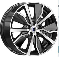Диск R19 5x108 7,5J ET36 D65,1 K&K Галего (КС1039) алмаз чёрный