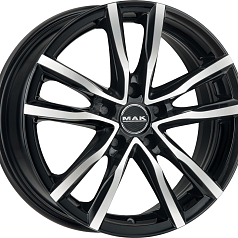 Диск R17 5x114,3 7J ET40 D76 MAK Milano Black Mirror 
