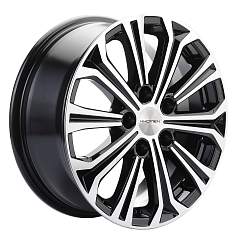 Диск R16 5x110 6,5J ET45 D67,1 Khomen KHW1610 (ZV 16_DFM 580) Black-FP