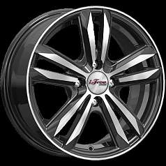 Диск R15 4x100 6J ET50 D60,1 iFree Маскот (КС870-12) Блэк Джек