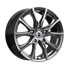 Диск R17 5x120 7,5J ET43 D72,6 K&K Твист (КС697) дарк платинум