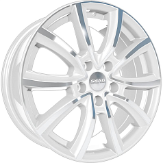 Диск R17 5x100 7J ET48 D56,1 Скад Онтарио алмаз-белый