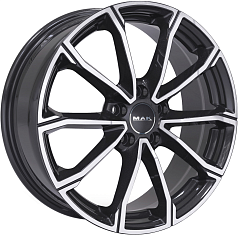 Шины R16 5x112 6,5J ET46 D57,1 MAK DaVinci Black Mirror