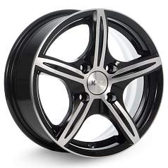 Диск R14 4x98 6J ET38 D67,1 К&К Мирель (КС544) Алмаз черный